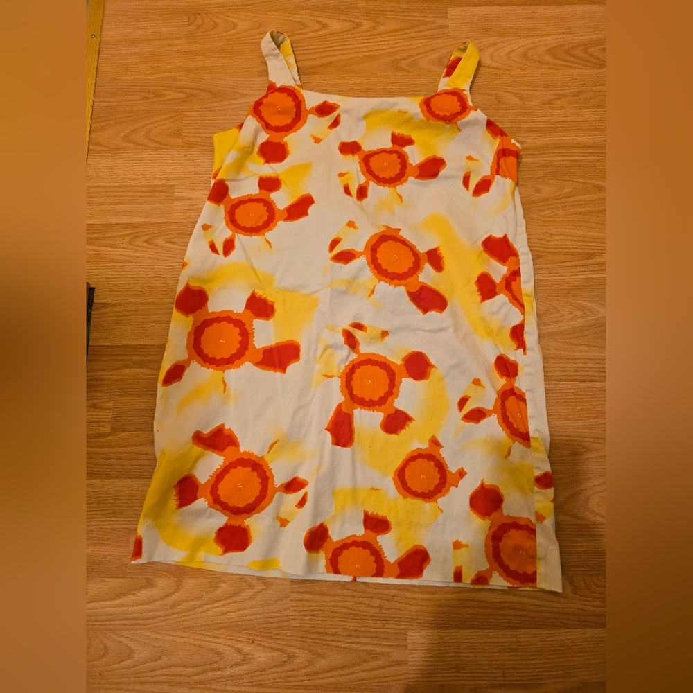 Joe Fresh Red and Yellow Floral Mini Dress